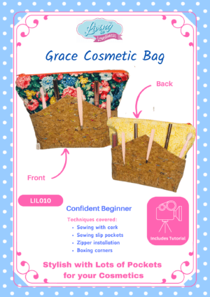 Grace Cosmetic Bag Pattern and Tutorial