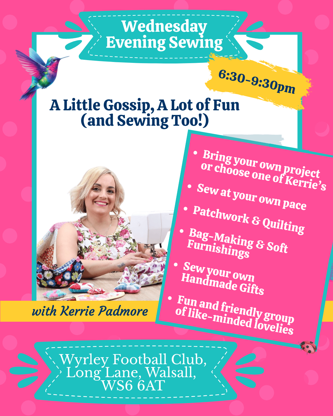 Wednesday Evening Sewing Class