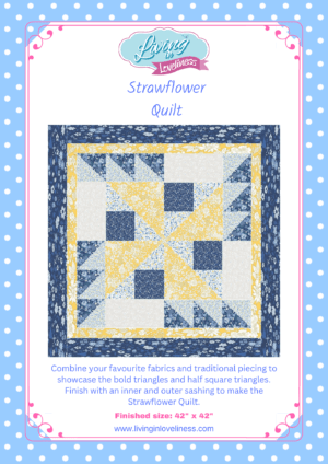 Strawflower Quilt Pattern PDF Digital Download