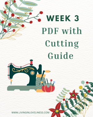 Week Three - PDF with Cutting Guide (Ruler, Rotary Cutter, and Mat Edition)