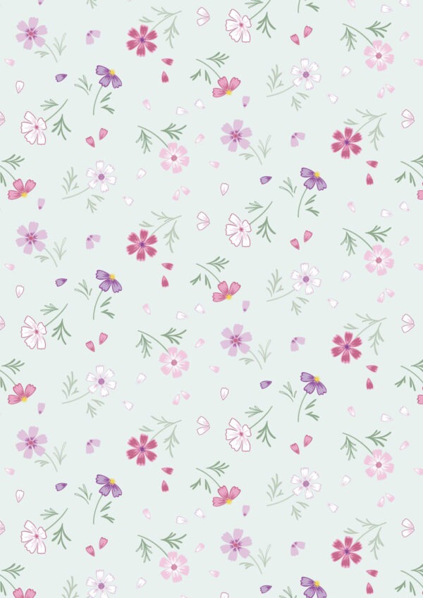Floral Affections - Pale Teal - CC53.1