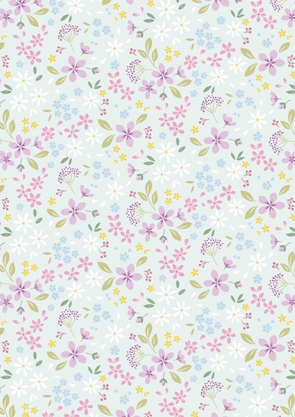 Floral Ode - Light Teal - CC52.2