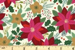 Poinsettia on cream - SH30A