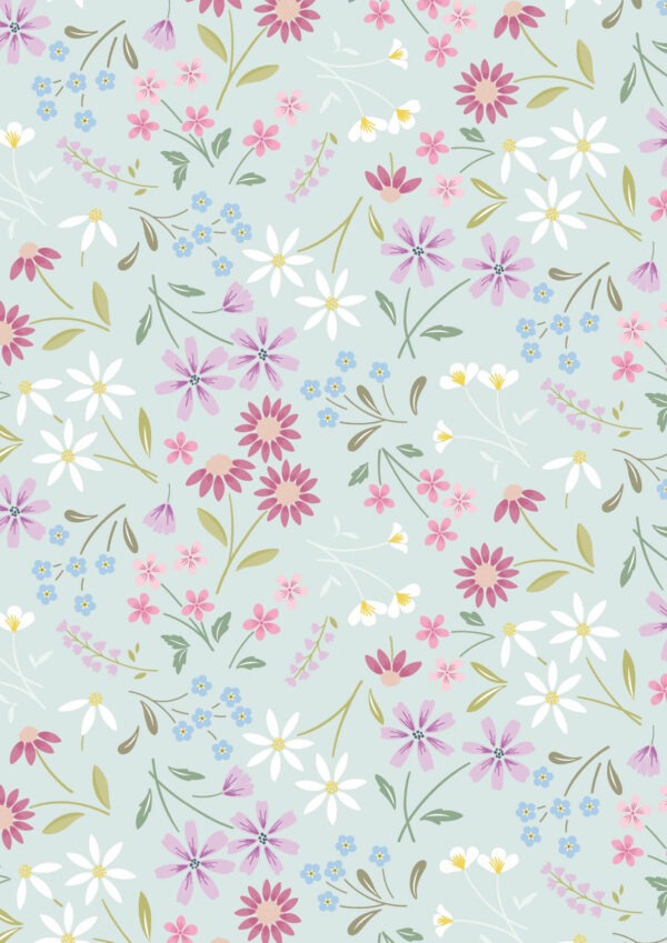 Sleeping Bloom - Light Teal - CC51.3