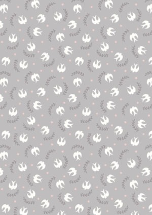 Swallows on grey  - Lewis and Irene