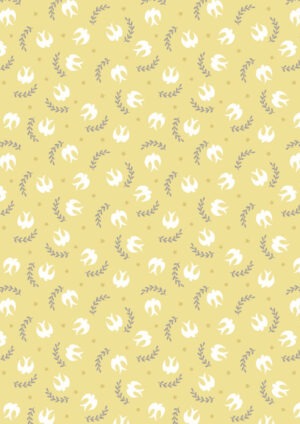 Swallows on yellow  - Lewis and Irene